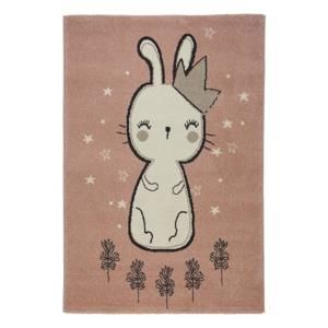 Detský Koberec Bunny 3, 160/220cm, Ružová