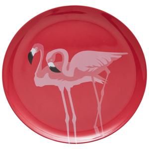 Plytký Tanier Flamingo Couple